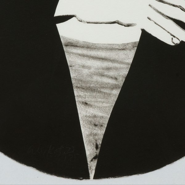Katz A_rundes portrait_detail3 Untitled (from Self-Portrait in a Convex Mirror), 1984
