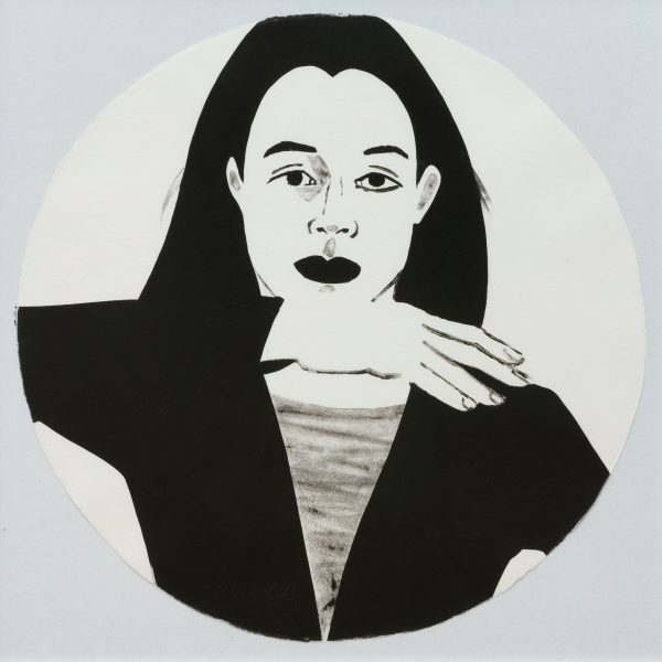 Katz A_rundes portrait_sheet Untitled (from Self-Portrait in a Convex Mirror), 1984