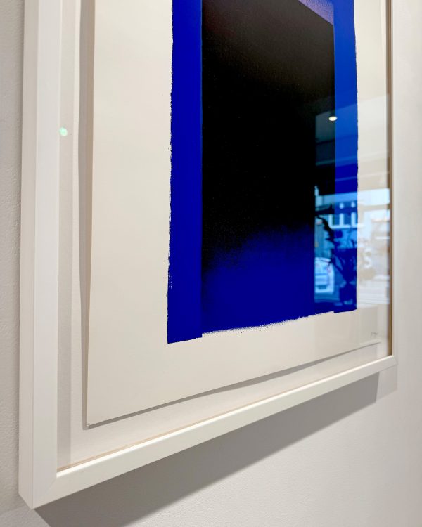 Schwarzes Feld in Blauer Fläche - Violet, Blau, Schwarz, 1991